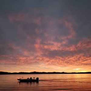Sunset over Broken Bow Lake