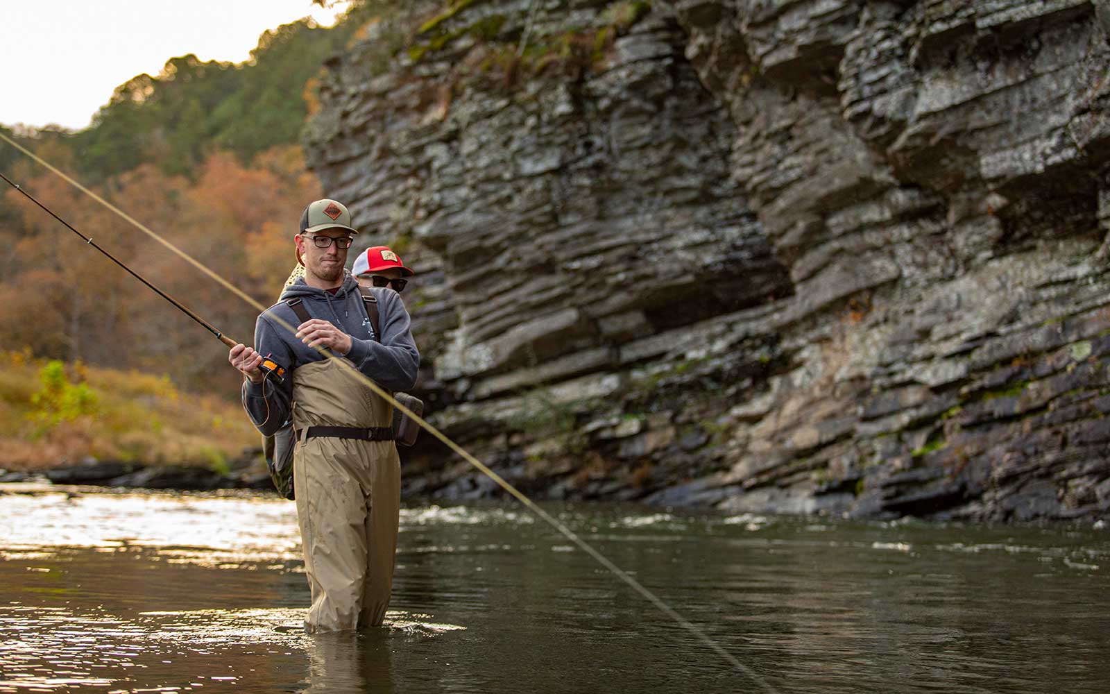 In Beavers Bend State Park, you can fly fish for trout in Oklahoma 365 days a year. 